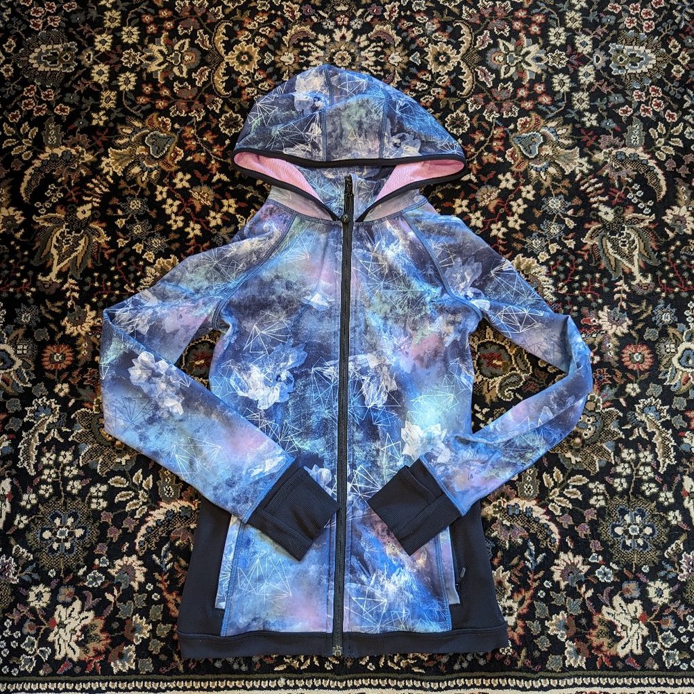 Girls Lululemon Ivivva Ribbed Celestial Jacket 12